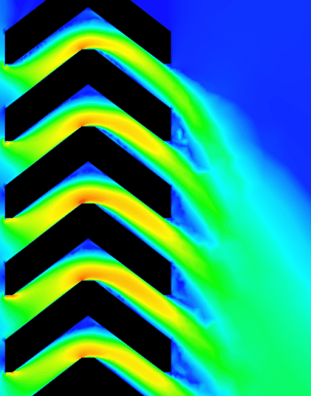 CFD Acoustic Louvre