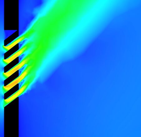 360 CFD heat load louvre