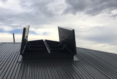 Fire and smoke roof vent