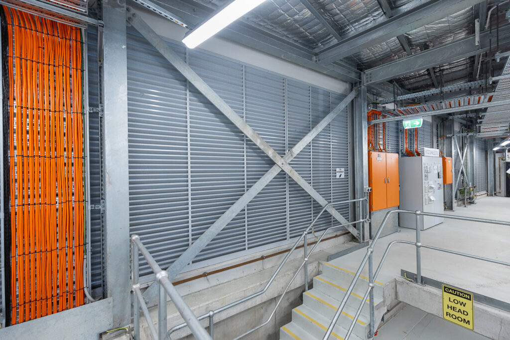 Wolli Creek Substation Aluminium Louvres